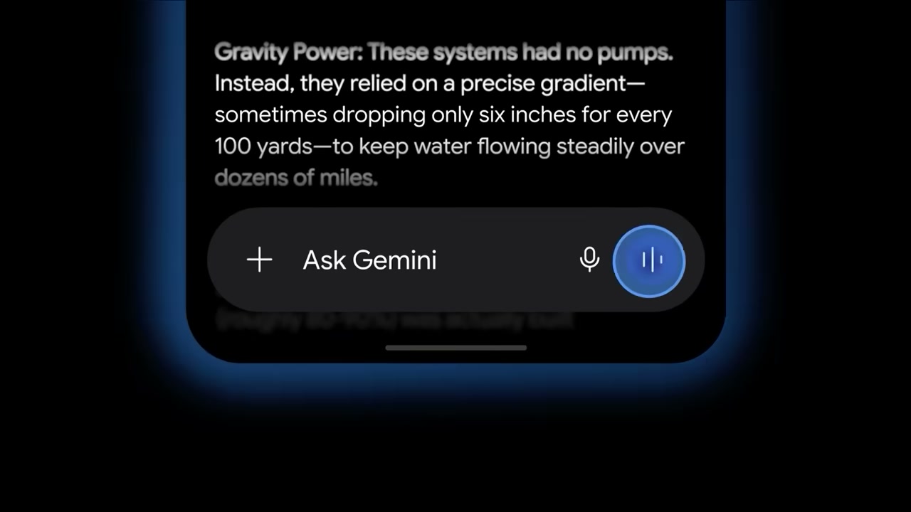 Gemini appears as an interface over content, not as a destination app.